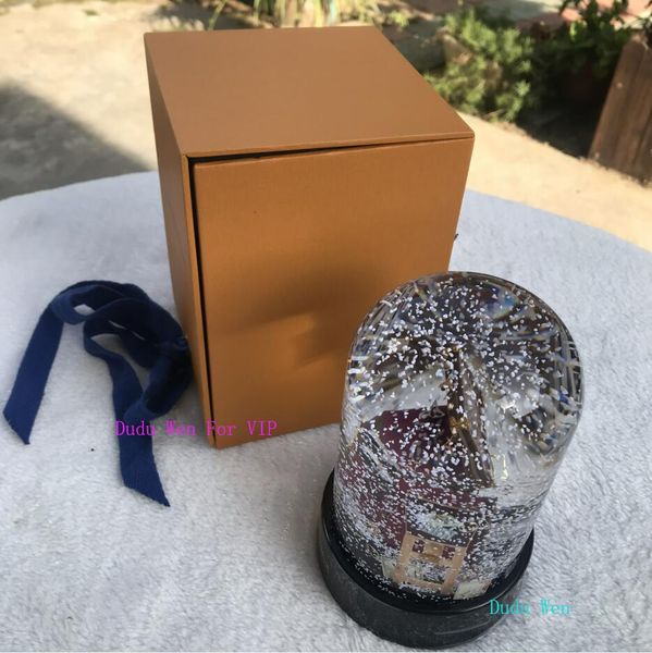

gift box fashion classic gift l sytle luxury crystal decoration brand transparcy l snow globe vip xmas gift
