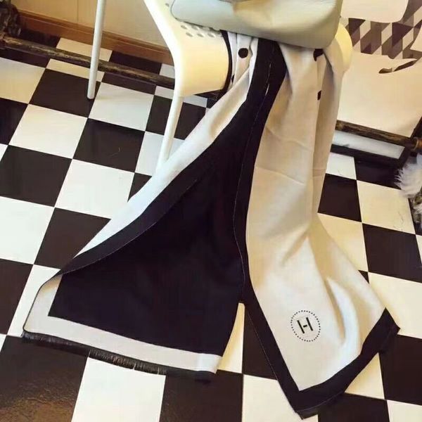 

333fashion brand designer lady autumn/winter comfortable warm casual fashion multi-functional high-quality scarf 70*180 colors available, Blue;gray