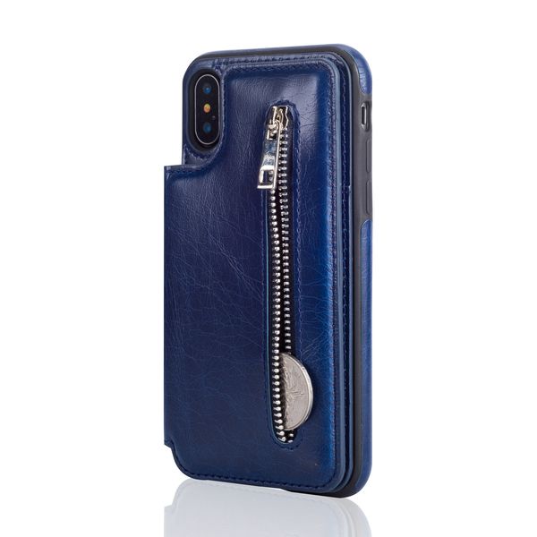 

new for iphonexs max zipper multi-function xr phone case samsung s9 mobile phone case wholesale price
