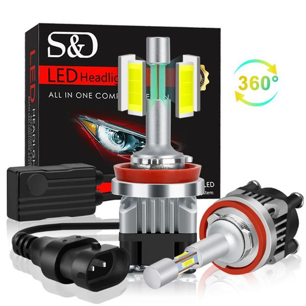 

4 оѬон led canbus 9005 hb3 9006 hb4 led h8 h11 аѬ 18000lm turbo лампа 6500k лампа диод аво пѬоивођман
