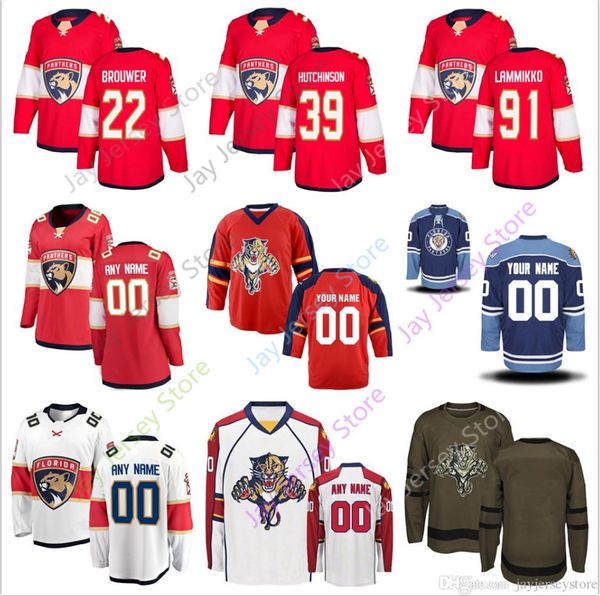 

Derick Brassard Riley Sheahan Troy Brouwer Michael Hutchinson Juho Lammikko Jersey 2019 Men Women Youth Kid Florida Panthers Cheap