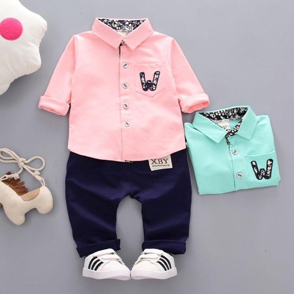 

baby boys clothing set toddler clothes baby spring clothes sport suits infant gentleman suit newborn boy, White