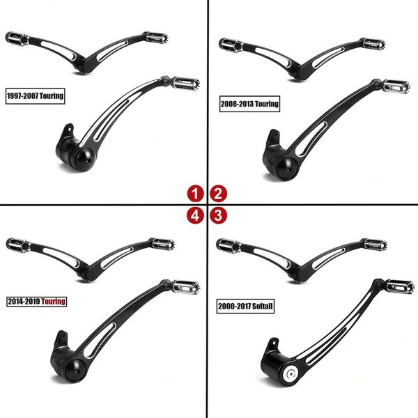 

gauge brake shifter levers pegs for touring flhx flht flhr fltr 1997-2019