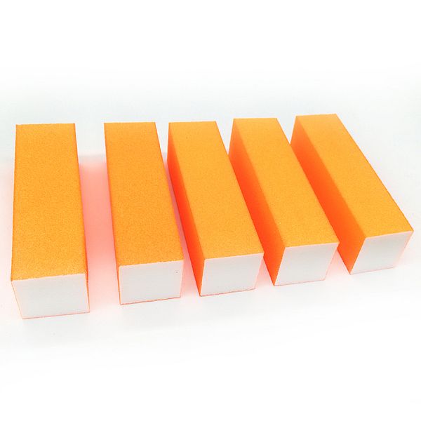 

10pcs/lot nail sanding file buffing polish block lime sponge orange nail polishing files pedicure manicure art salon tools