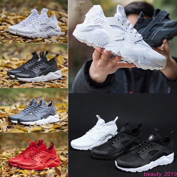 

кроссовки huarache ультра 4.0 бегуна для мужчин womens 1s тройного черных белого золота красного huaraches случайных хорошим спортивного тре