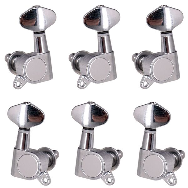 

1 pack 3x right+3x left closed acoustic/electric guitar tuning pegs machine heads diy