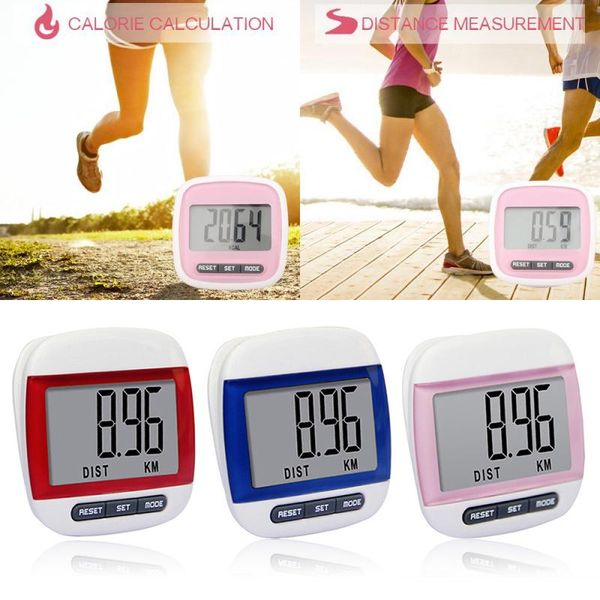 

mini multifuctional digital lcd pedometer run walking distance step counter health monitor sport step movement calories counter