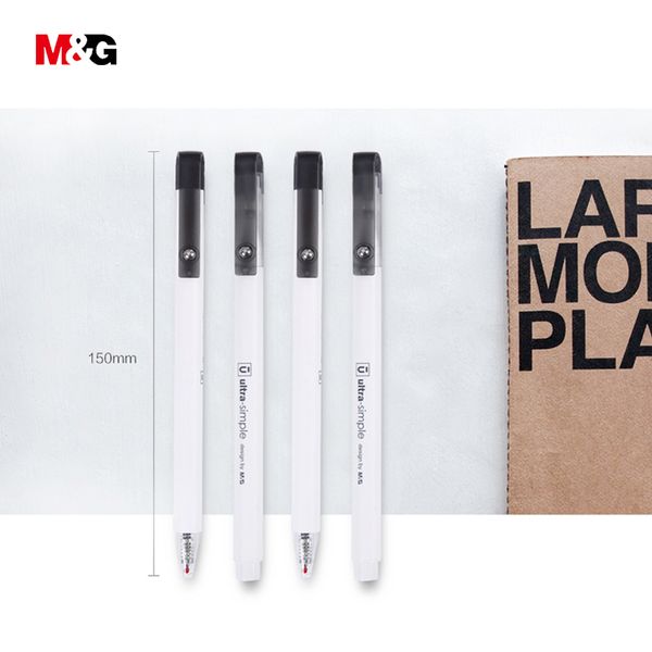 

m&g ultra-simple elegant gel pen for school supplies writing 0.5mm black office stationery gift pen for friend girl