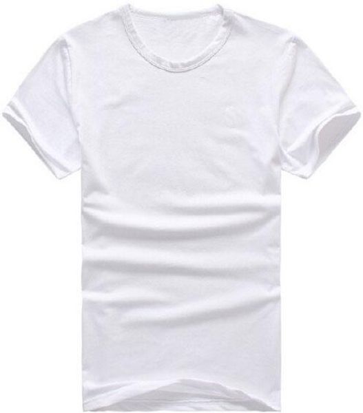 

весна мужская повседневная футболка с небольшой pony o-образным вырезом хлопок твердые футболки с коротким рукавом тис белый черный s-xxl, White;black