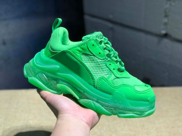 

2019 new colors bl triple s green retros paris sneakers mens women designer shoes fashion outdoor old grandpa luxury trainers 35-45, Black