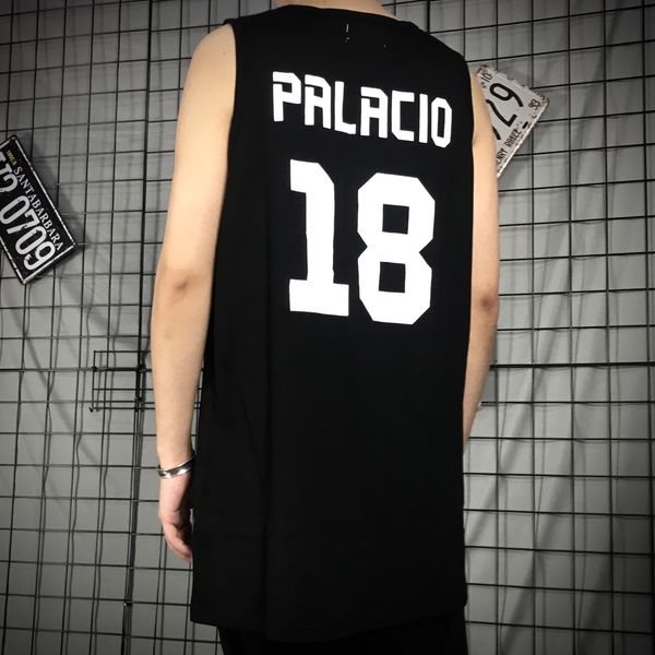 

european and american street high street palace classic no. 18 triangle logo vest men and women loose bf wind hip hop i-shaped back, White;black