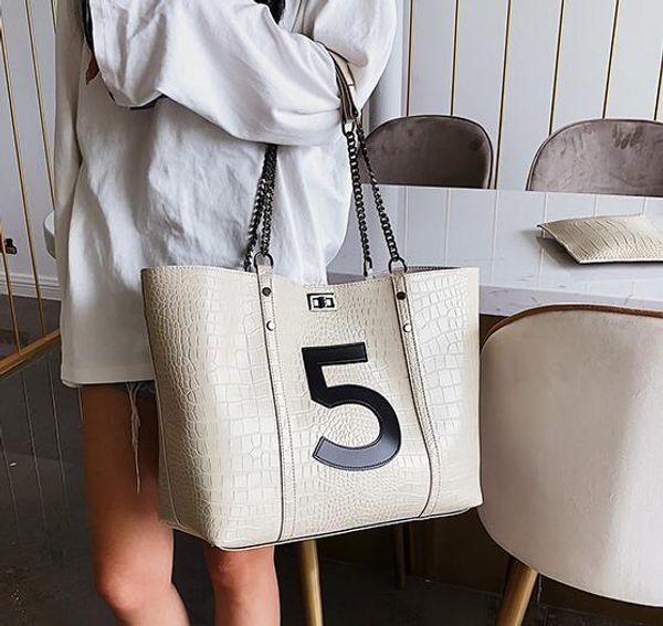 

new alligator pu leather shoulder bags for women luxury handbags messenger bag big tote lady large capacity hand bag/2