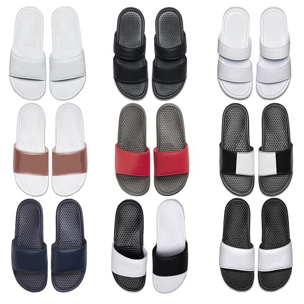 

дизайнер тапочки мокасины белая черная темно-синий мужчины женщина скользит случайных сандалии тапочек мокасины слайдов мужской женские санд, Black