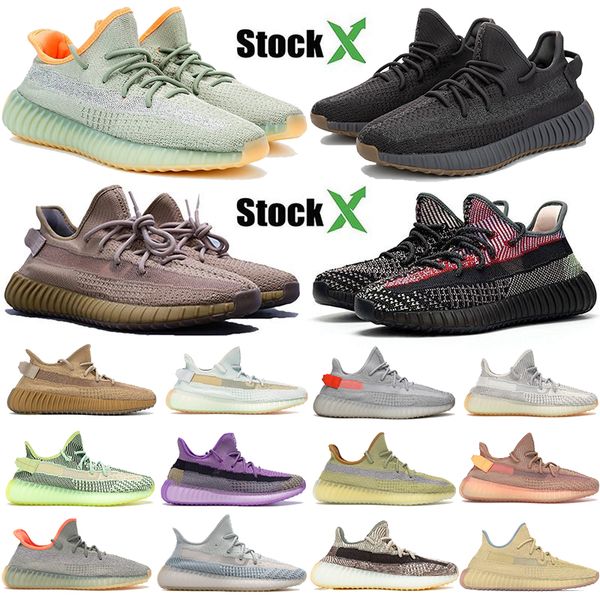 

2020 desert sage yeshaya cinder reflective mens running shoes kanye linen flax tail light women stock x stylist sport sneakers, White;red