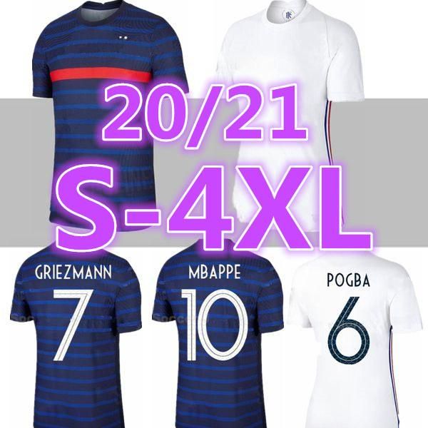

new 2020 2021 griezmann mbappe maillot de foot france soccer jersey kante centenary pogba football shirt maillot de foot 20 21 zidane, Black;yellow