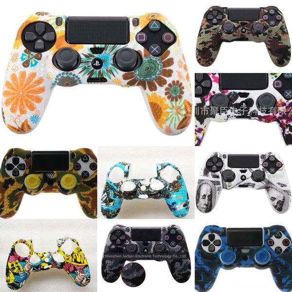 

q5hvi 8 цветов анти-слип чехол кожи силиконовый чехол для сони ps4 контроллер dualshock 4 для playstation про тонкий контроллер аксессуары р