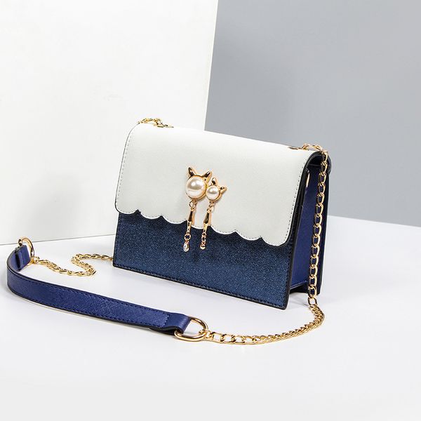 

women messenger bags fashion panelled flap shoulder bag for ladies korea fashion bag
