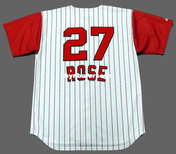 

custom pete rose cincinnati stitched 1963 majestic vintage home baseball jersey retro mens jerseys shirt, Blue;black