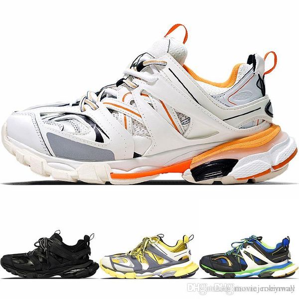 

new fashion triple s track trainers men sports running shoes designer clunky sneaker black orange women walking luxury paris dirty dad shoes