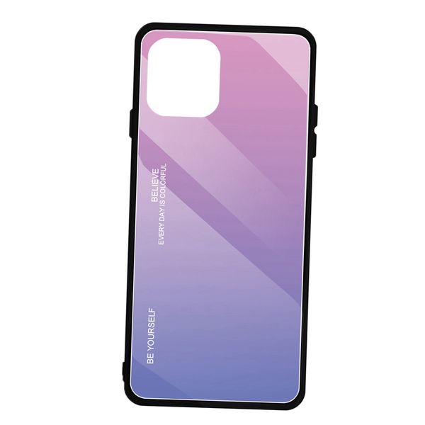 

gradient glass cover case for iphone 11 purple