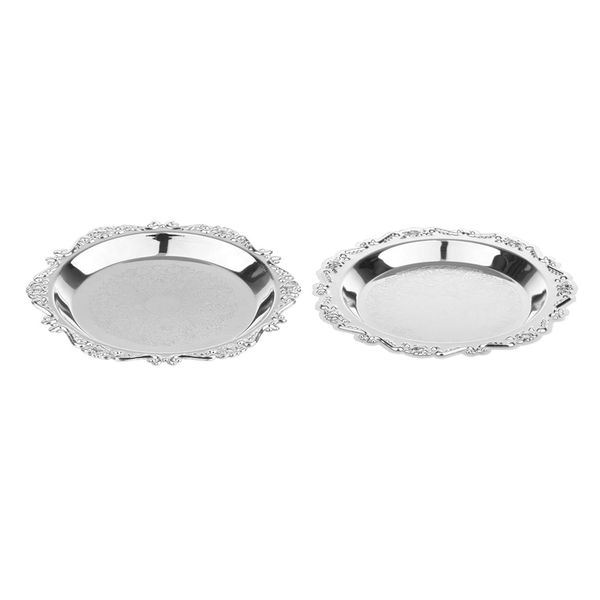 

set of 2 european dessert steak spaghetti dinner salad plate kitchen plates
