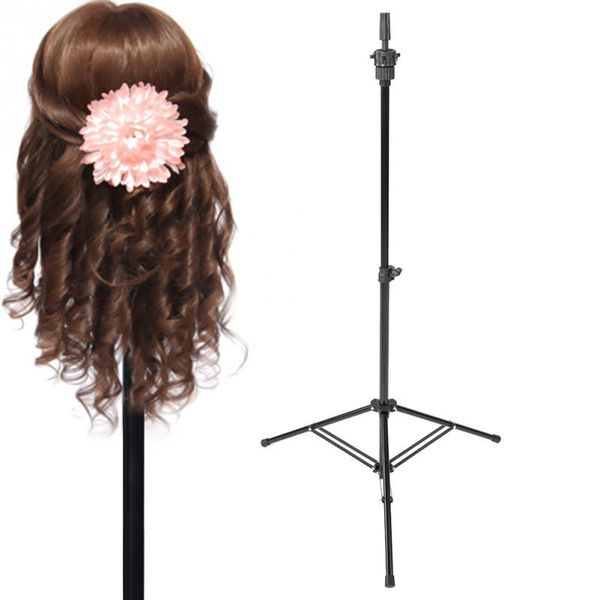 

adjustable wig stands tripod stand hair mannequin training hairdressing clamp hair wig salon tools