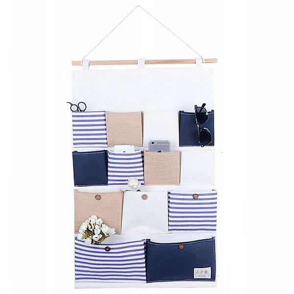 

home multi layers pocket 13 case organizer for waterproof sundries keys hanging bag door wall hanging classify storage bag