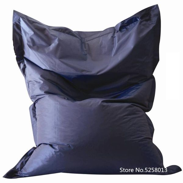 

navy blue color waterproof beanbag sofa bed - 420d with pvc coatedd bean bag chair