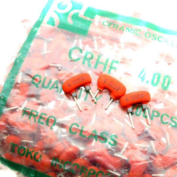 

japan toko crhf4.00 4.00mhz ceramic filter 2 feet pitch 5 copper feet