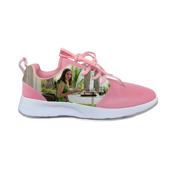 

2020 fashion summer casual shoes handiness breathable sneakers 3d print romantic love movie for men women me before you, Black