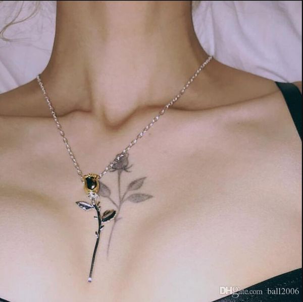 

ambush 925 rose necklace fashion simple gifts for men and women gift box