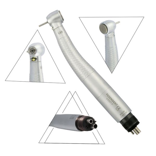 

Sirona T3 Racer Style Dental LED High Speed Handpieces Torque Triple Water Borden/Midwest 2/4Holes