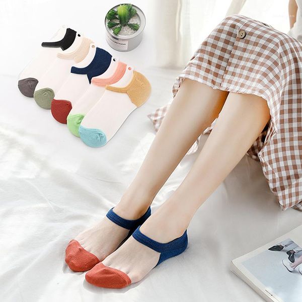 

womens underwear summer designer womens socks womens summer socks patchwork floral solid color breathable comfortable, Black;white