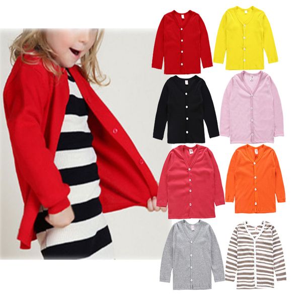 

new sweater clothes children's sweater high girl kids outerwear quality b277 baby v-neck boy sweaters polo fdwov
