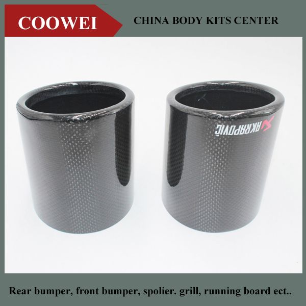 

1pcs akrapovic exhaust pipe glossy cover car universal exhaust muffler pipe tip cover tip accessories