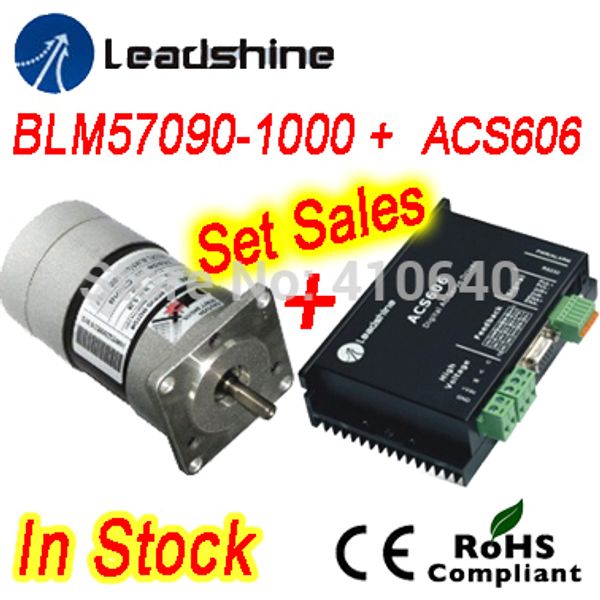 Установить продажи LEADSHINE BLM57090 DC SERVO MOTOR MOTOR и ACS606 Сервопривод и удлинительный кабель Encoder и кабель настройки RS232