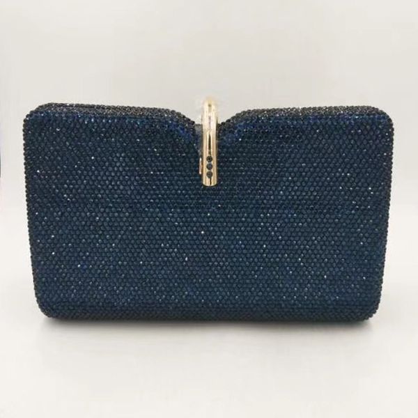 

xiyuan dark blue color crystal clutches for women evening clutch handbags fashion lady chain crossbody purse female phone purses