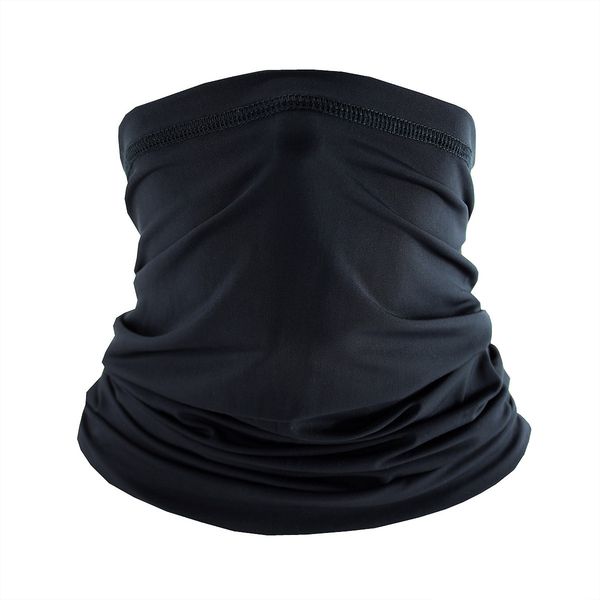 

breathable half face cycling mask bandana windproof elastic neck hood cover riding headscarf outdoor sports bandana mask, Black