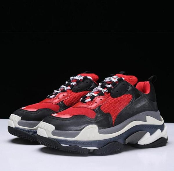

sports platform shoes fashion paris kyt dad trainer triple-s casual shoes with logo 35-45, Black
