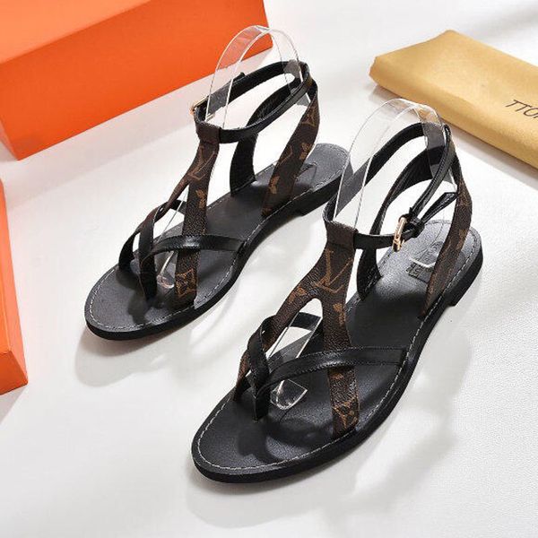 

luxury designer women's walking show sandals summer superstar fashion brand flat slippers beach sandals women dress shoes, Black