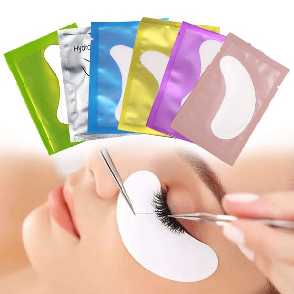 

100pcs eyelash extension patches for grafted eye tips sticker wraps patches under eye pads paper women make up tool