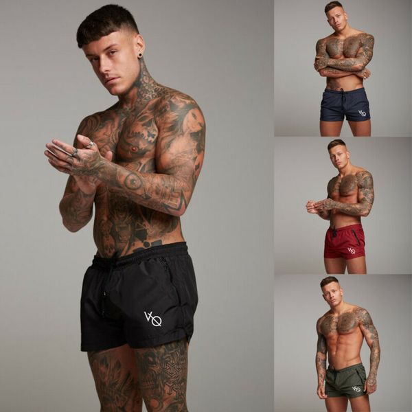 

2020 summer men's gym training shorts workout sports casual fitness running shorts swimwear