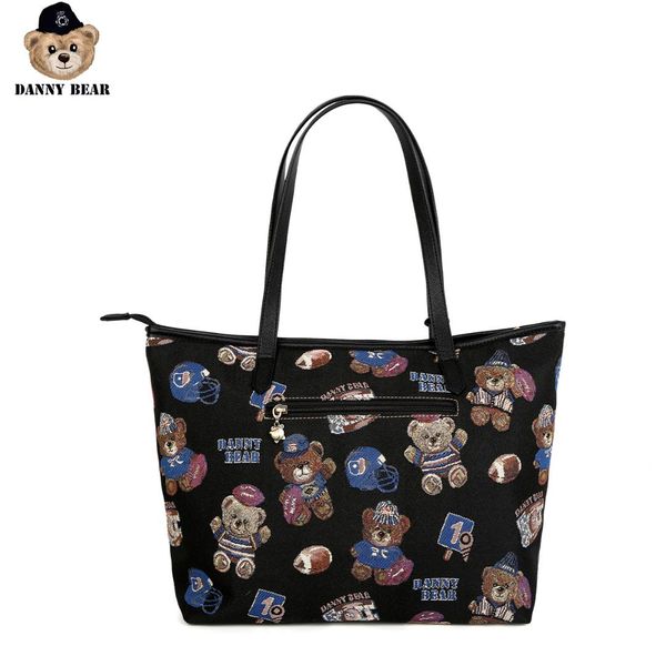

danny bear football bear series female shoulder bag fabric material tote dmdb9115017-193