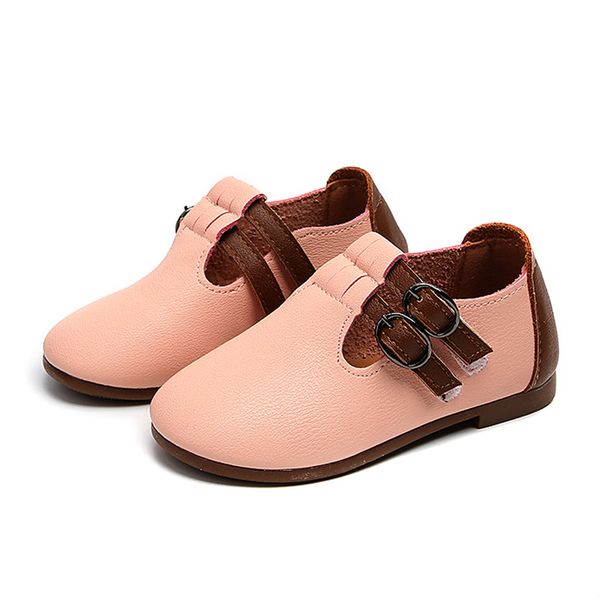 

spring girls leather shoes fashion cutout children casual sneakers flat soft sole toddler baby shoes, Black;grey