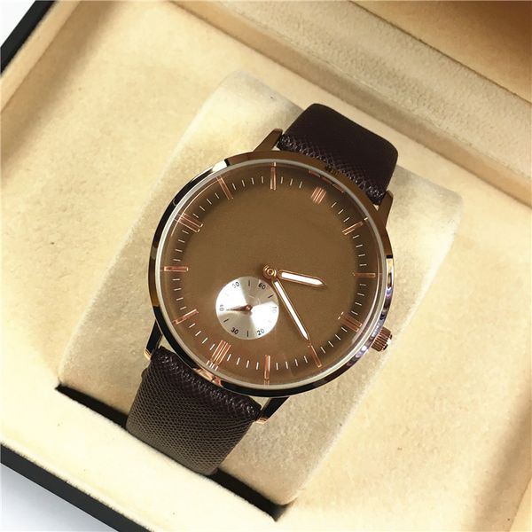

2020 fashion brand watch man/women watch clock quartz black/brown wristwatch drop shipping party spotlight new model, Slivery;brown