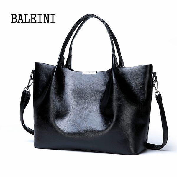 

2019 summer new style women bag handbag tote over shoulder crossbody leather big brand black brown casual designer female bolsas