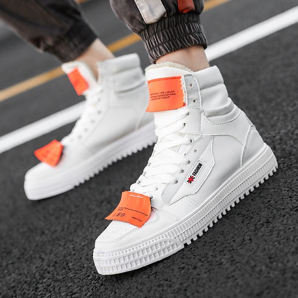 

fashion boots handsome stitching men shoes outdoor high men casual boots breathable spring non-slip fashion men's shoes k3, Black