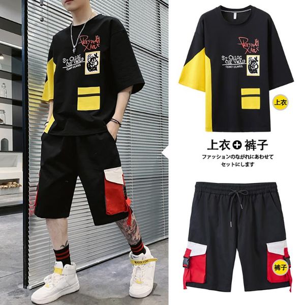 

ђболки комплек мђжин summer new вободне поведневне оѬ + коѬокие Ѭђкава h, Gray