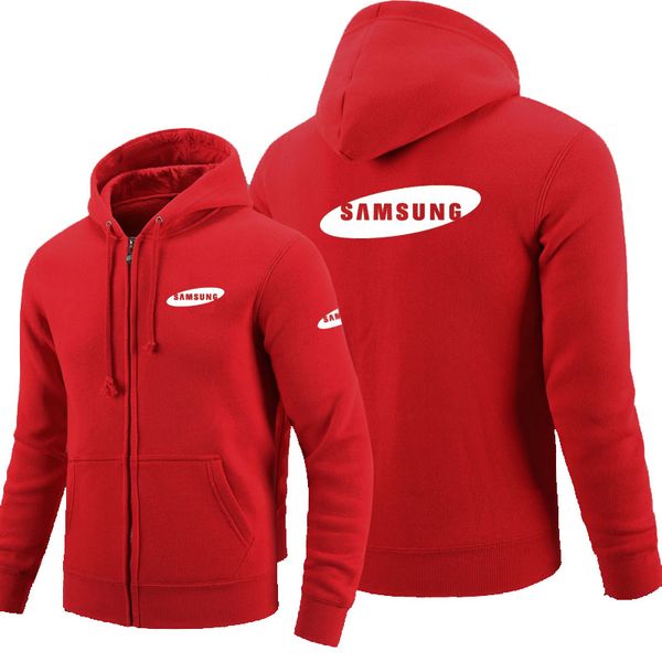 

fashion new samsung long sleeve zipper hoodie zipper sweatshirts casual sports hoodie car jacket, Black