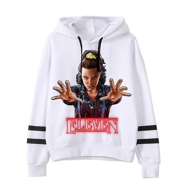 

странные вещи сезон 3 hoodie мужчины / женщины harajuku одиннадцать фуфайки смешно kawaii корейский крупногабаритные с капюшоном мужские тол, Black